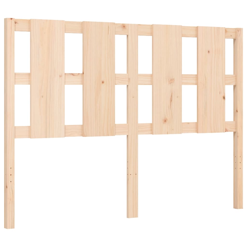 vidaXL Bedframe met hoofdbord massief hout 140x190 cm