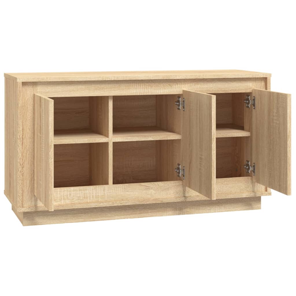 vidaXL Dressoir 102x35x55 cm bewerkt hout sonoma eikenkleurig