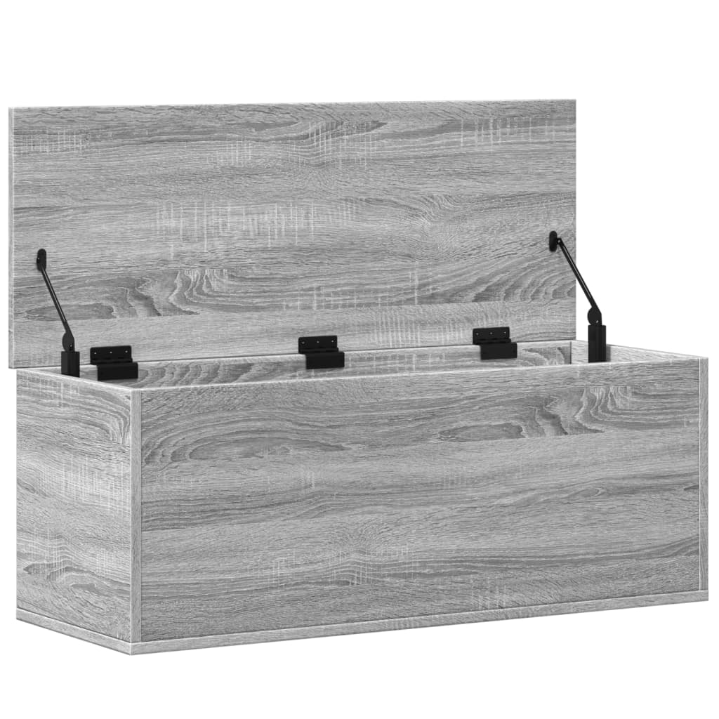 vidaXL Opbergbox 90x35x35 cm bewerkt hout grijs sonoma eikenkleurig