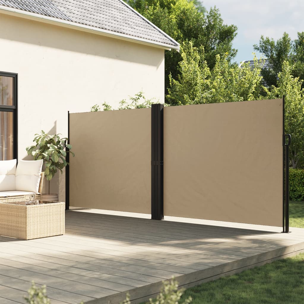 vidaXL Windscherm uittrekbaar 180x1200 cm beige