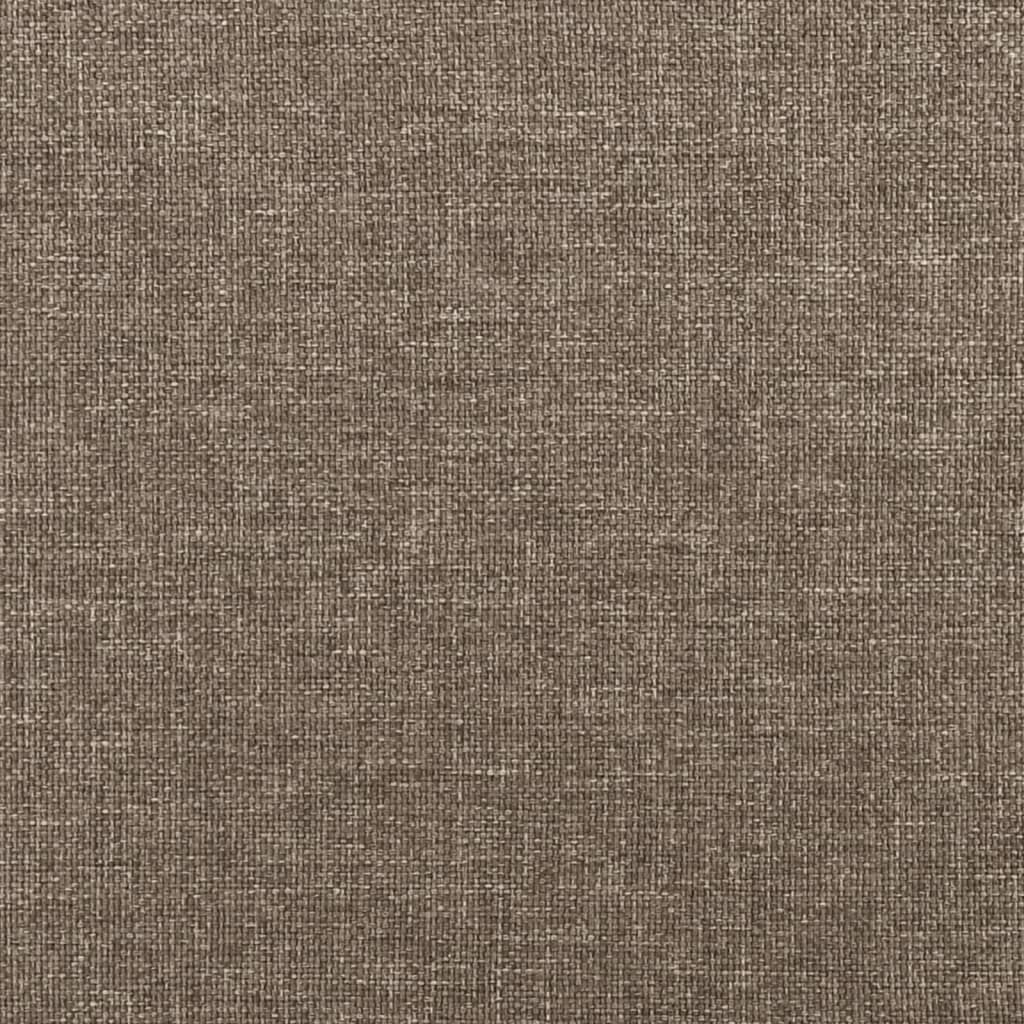 vidaXL Hoofdbord met randen 103x16x78/88 cm stof taupe