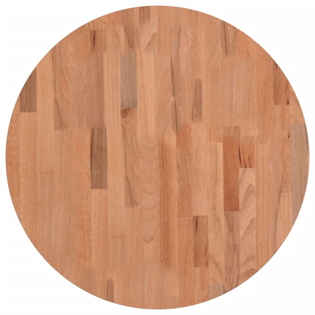 vidaXL Tafelblad rond Ø60x4 cm massief beukenhout