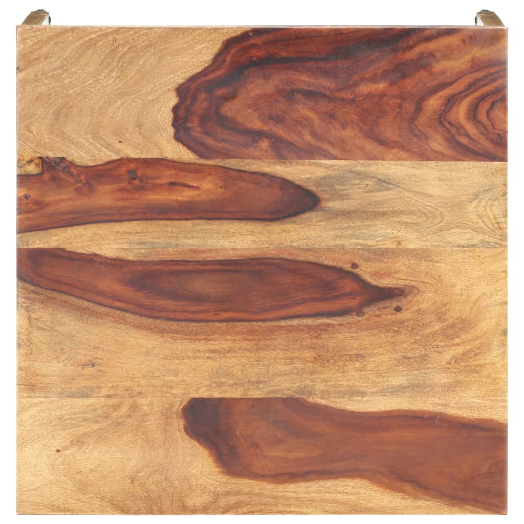 vidaXL Bijzettafel 60x60x40 cm massief hout