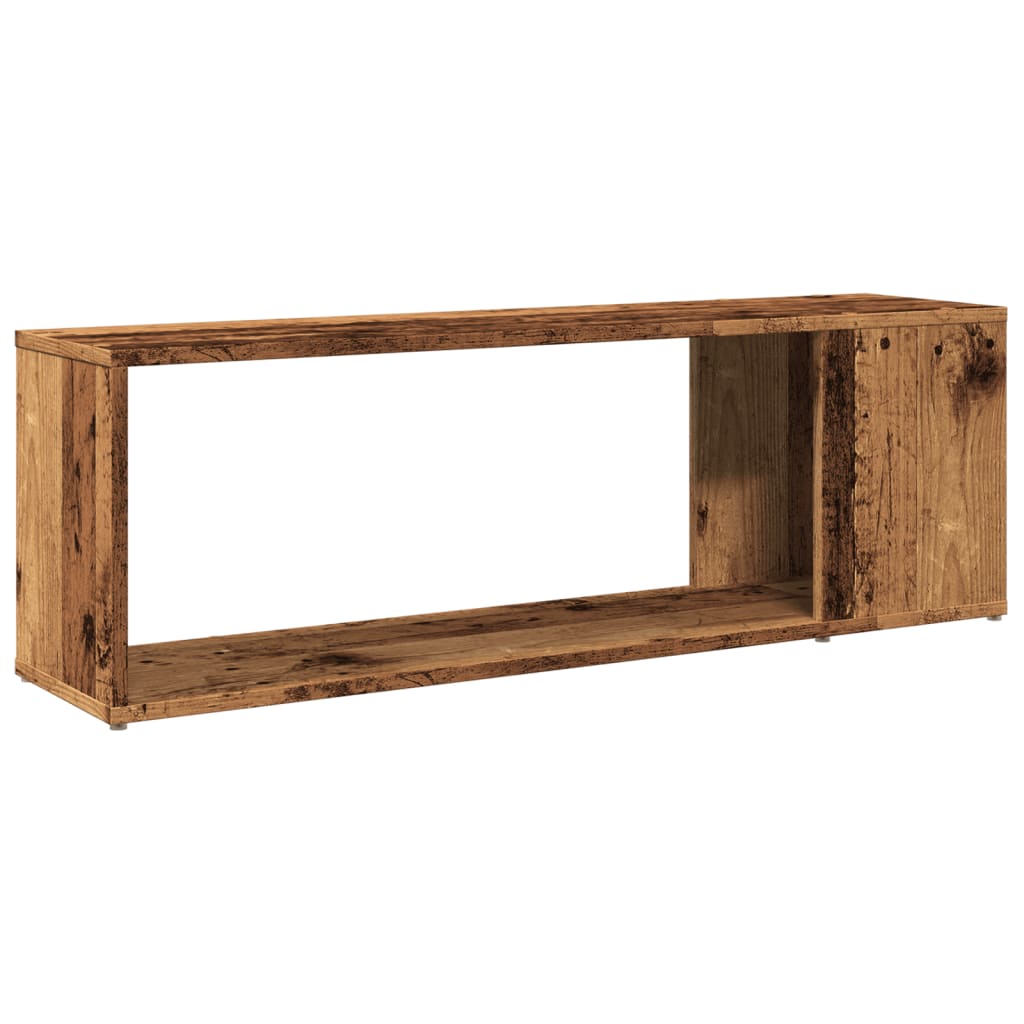 vidaXL Tv-meubel 100x24x32 cm bewerkt hout oud houtkleurig