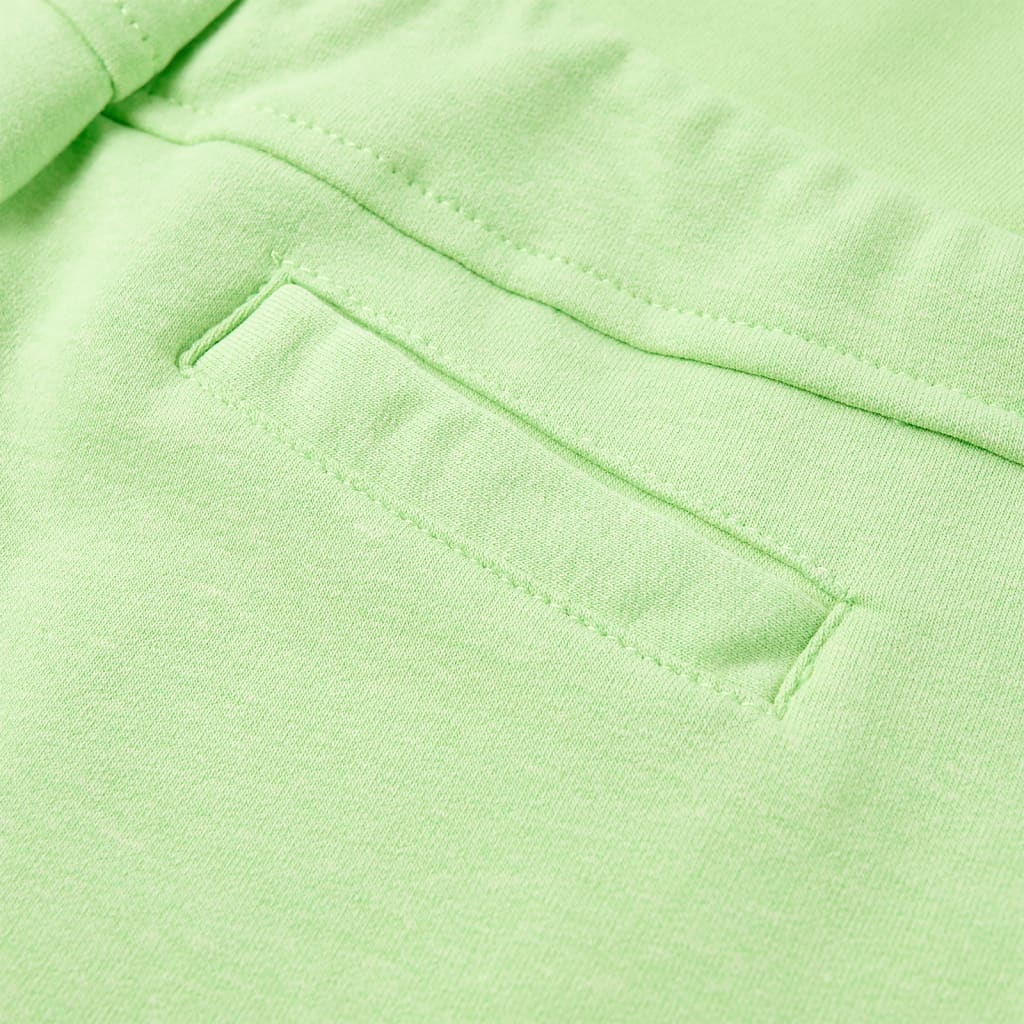 Kindershort 128 fluorescerend groen