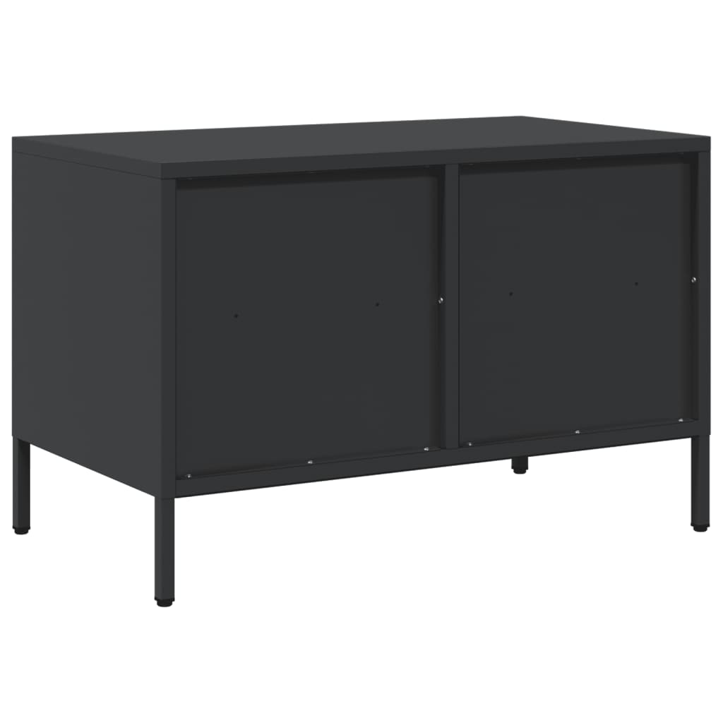 vidaXL Tv-meubel 68x39x43,5 cm koudgewalst staal zwart