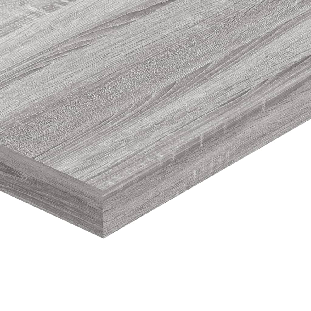 vidaXL Wandschappen 8 st 40x10x1,5 cm bewerkt hout grijs sonoma eiken