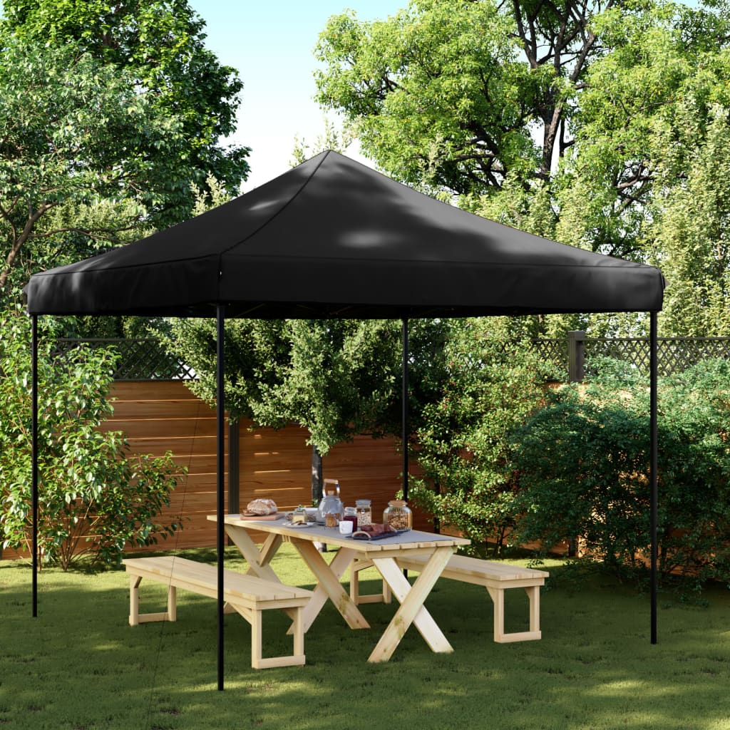 vidaXL Partytent inklapbaar pop-up 292x292x315 cm zwart