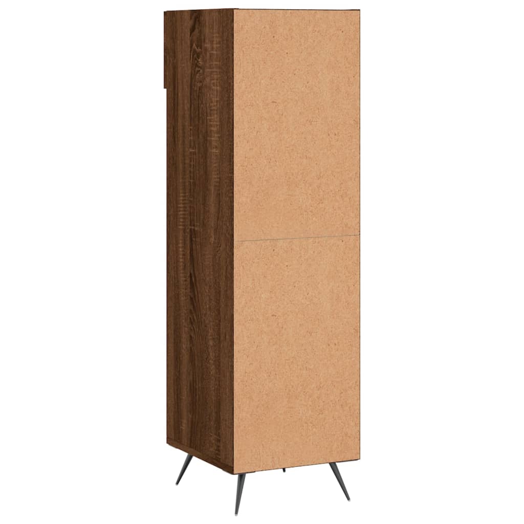 vidaXL Schoenenkast 30x35x105 cm bewerkt hout bruin eikenkleur