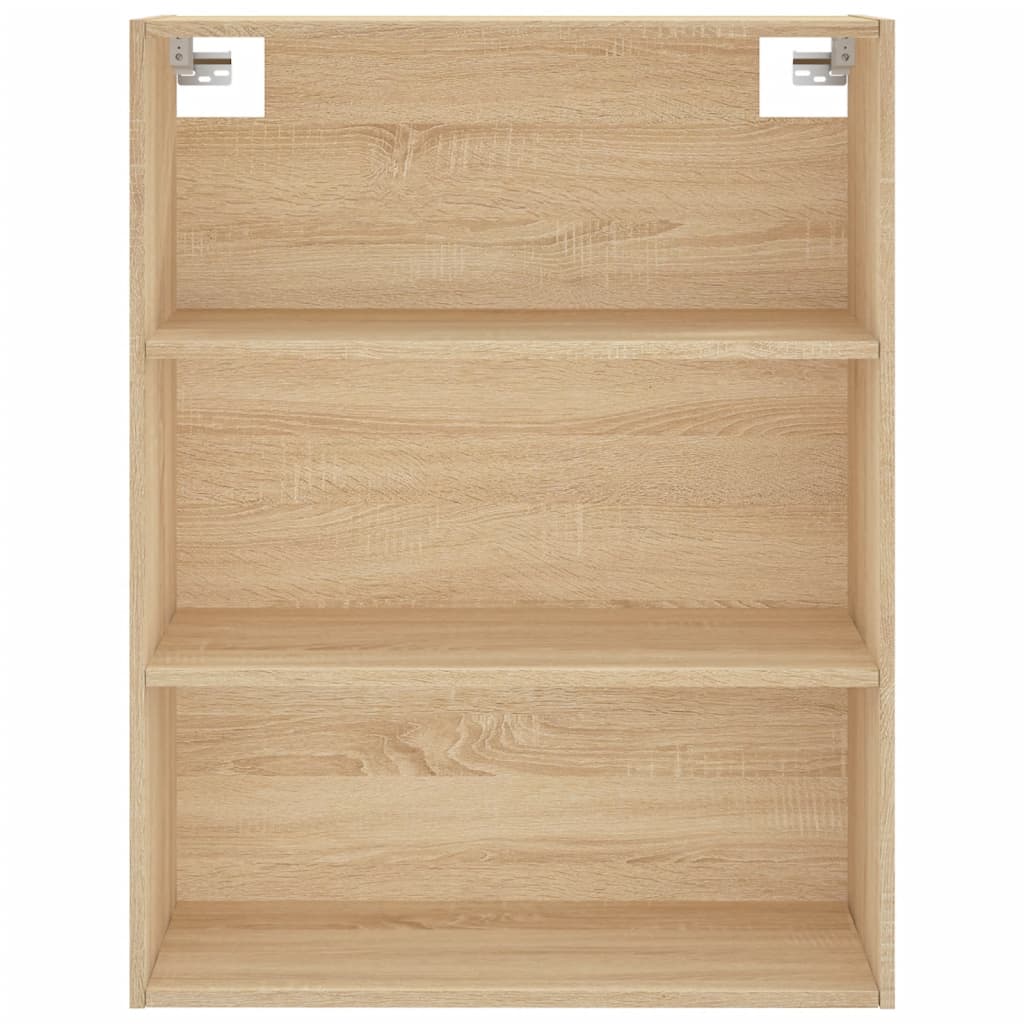 vidaXL Hoge kast 69,5x34x180 cm bewerkt hout sonoma eikenkleurig