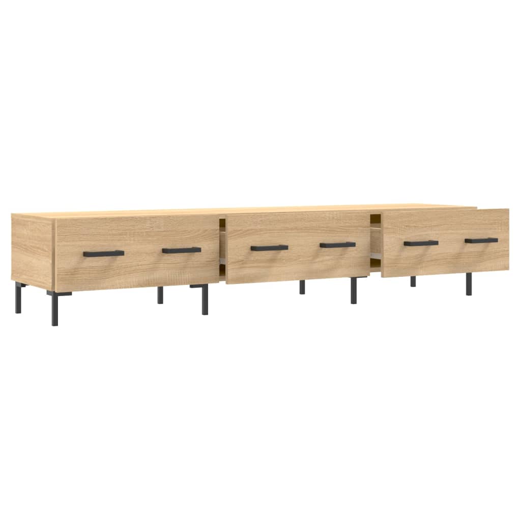 vidaXL Tv-meubel 150x36x30 cm bewerkt hout sonoma eikenkleurig