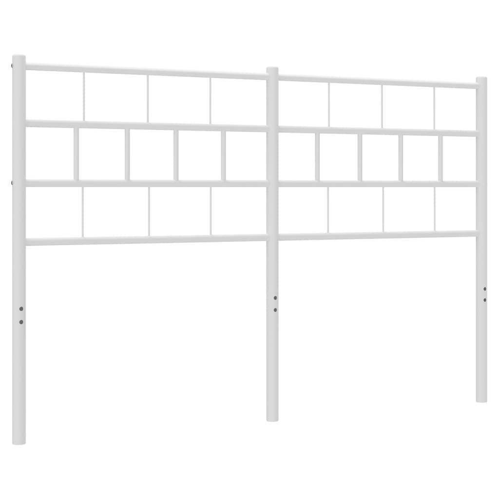 vidaXL Hoofdbord 150 cm metaal wit