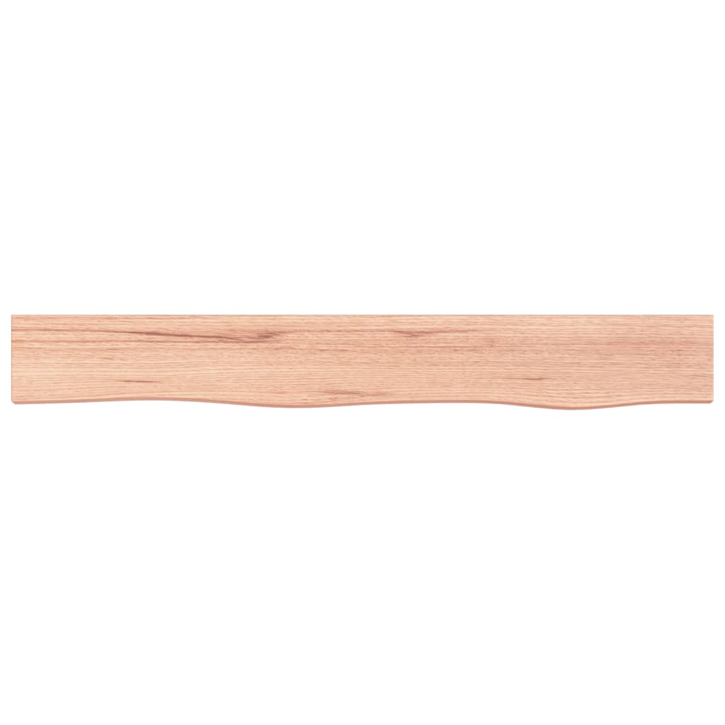 vidaXL Wandschap 80x10x4 cm behandeld massief eikenhout lichtbruin