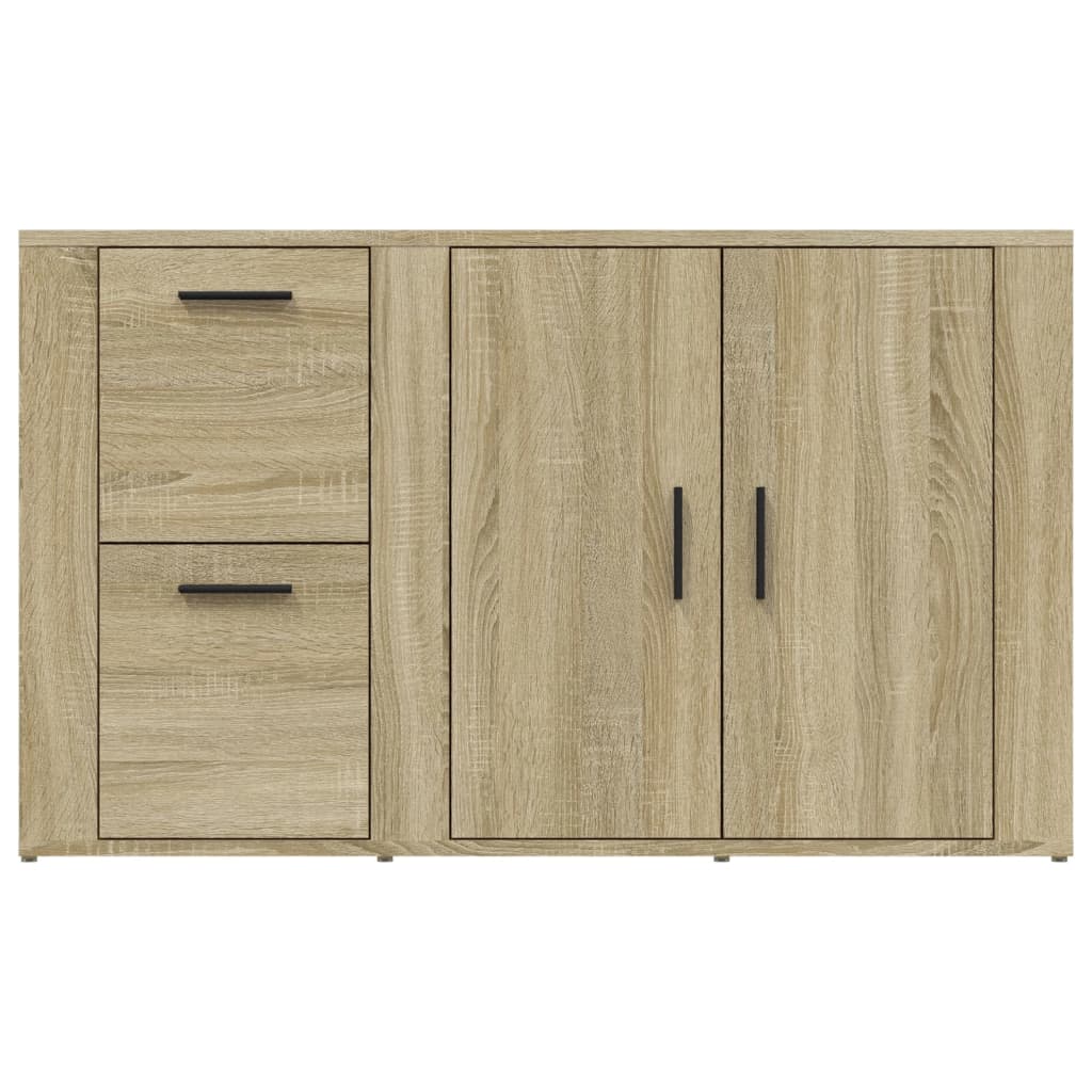 vidaXL Dressoir 100x33x59,5 cm bewerkt hout sonoma eikenkleurig