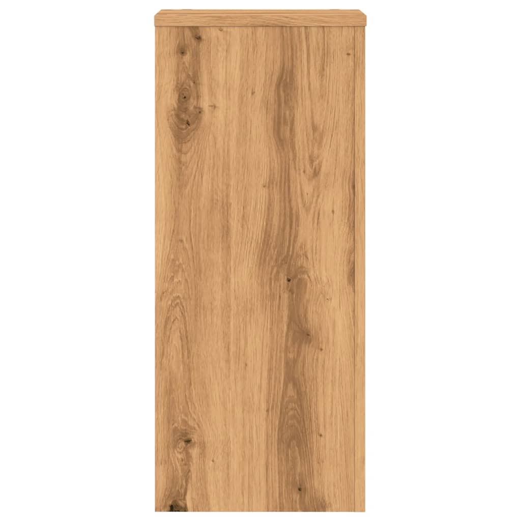 vidaXL Plantenstandaards 2 st 30x30x70 cm hout artisanaal eiken