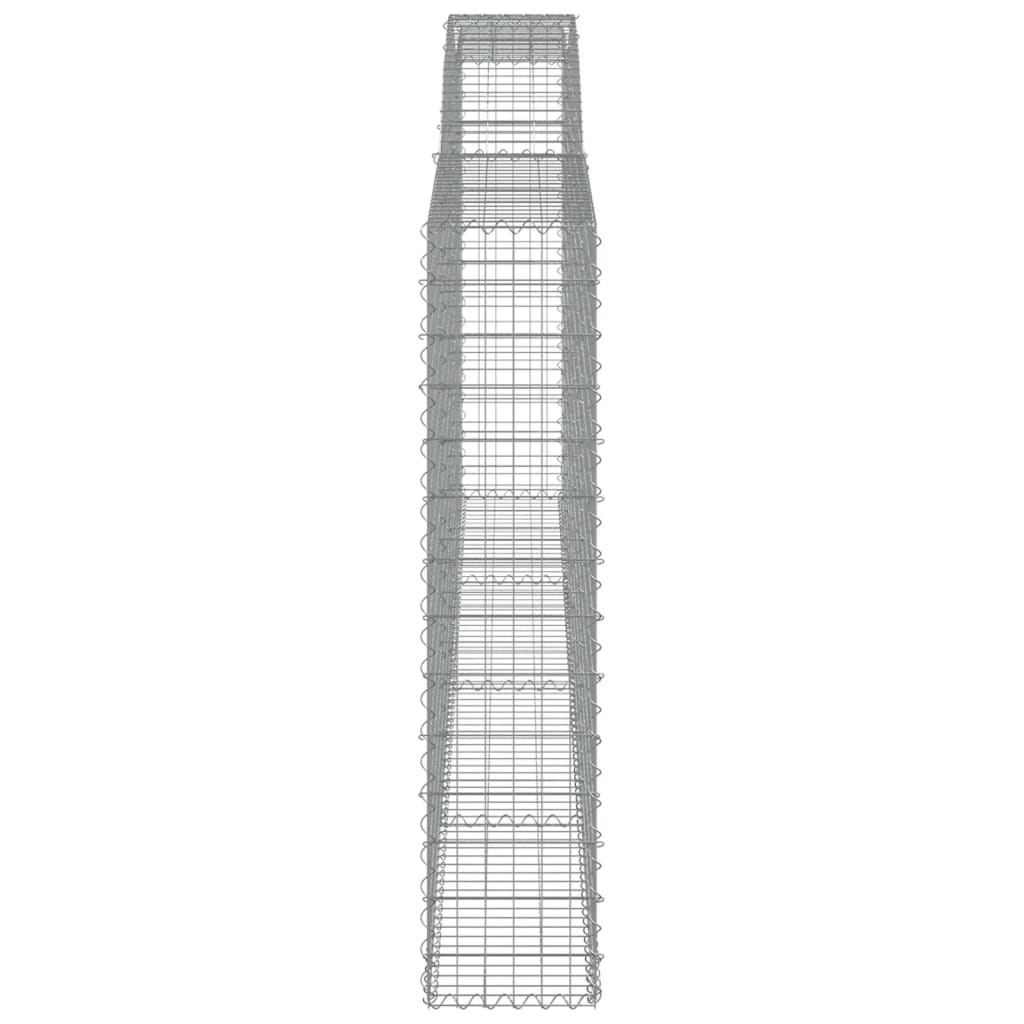 vidaXL Schanskorven 5 st gewelfd 400x30x140/160 cm ijzer