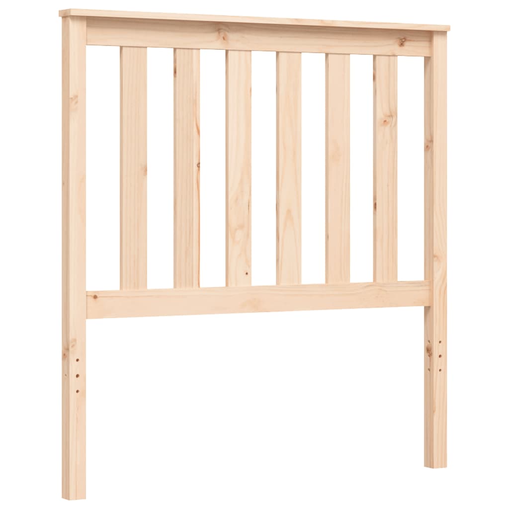 vidaXL Bedframe met hoofdbord massief hout