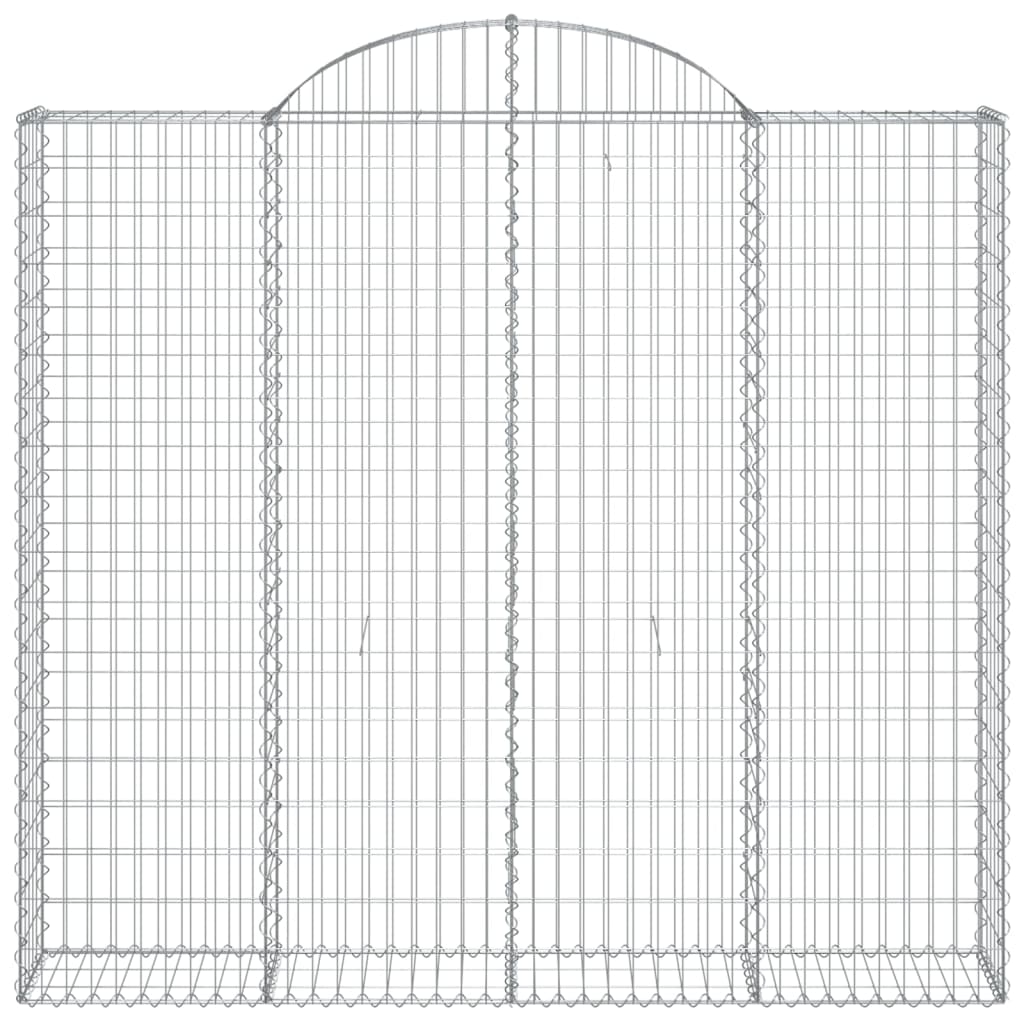 vidaXL Schanskorven 9 st gewelfd 200x50x180/200 cm ijzer