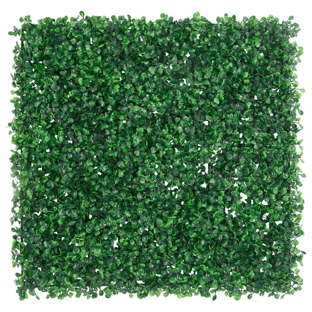 vidaXL Hek met kunstheester 24 st 50x50 cm groen