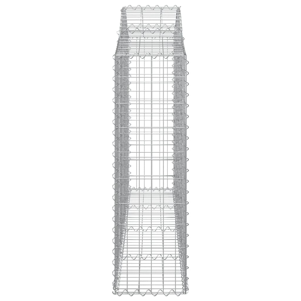 vidaXL Schanskorven 11 st gewelfd 200x30x100/120 cm ijzer