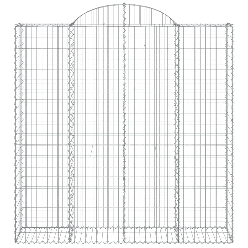 vidaXL Schanskorven 13 st gewelfd 200x50x200/220 cm ijzer