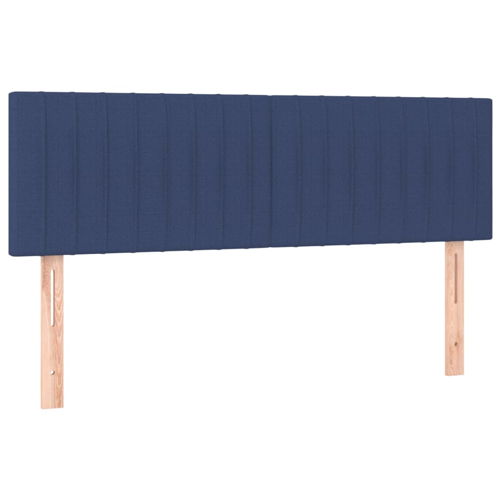 vidaXL Hoofdborden 2 st 72x5x78/88 cm stof blauw