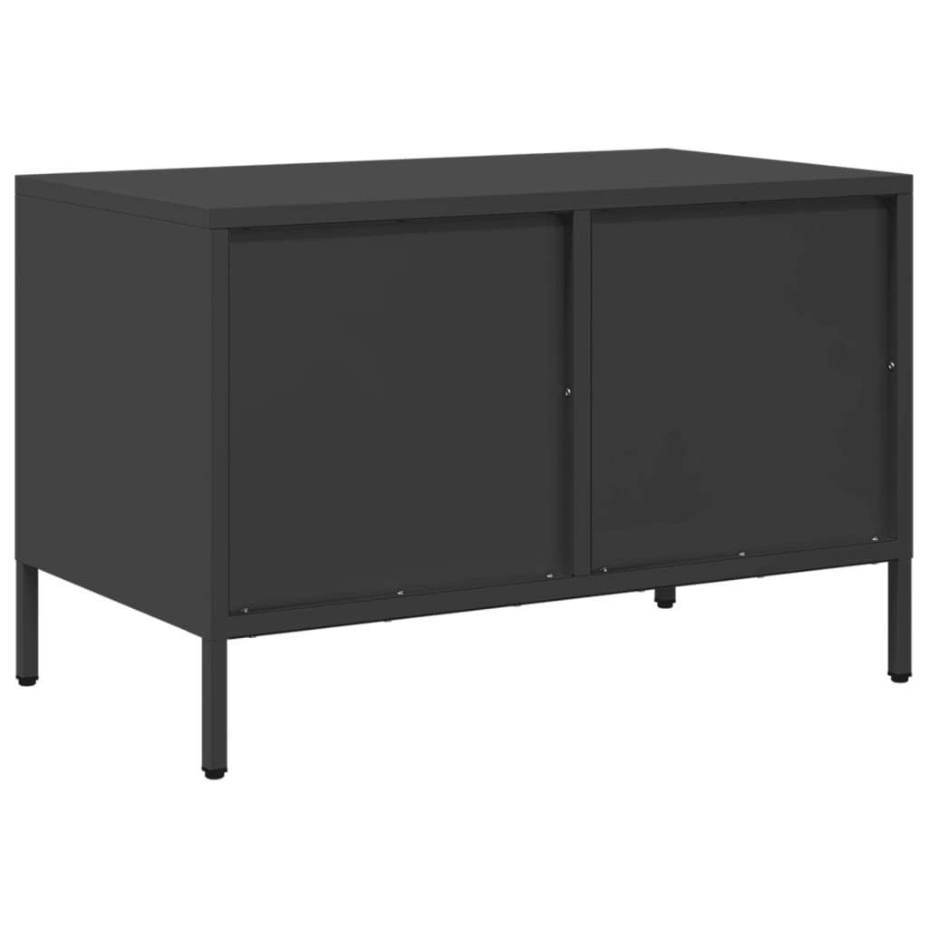 vidaXL Tv-meubel 68x39x43,5 cm koudgewalst staal zwart