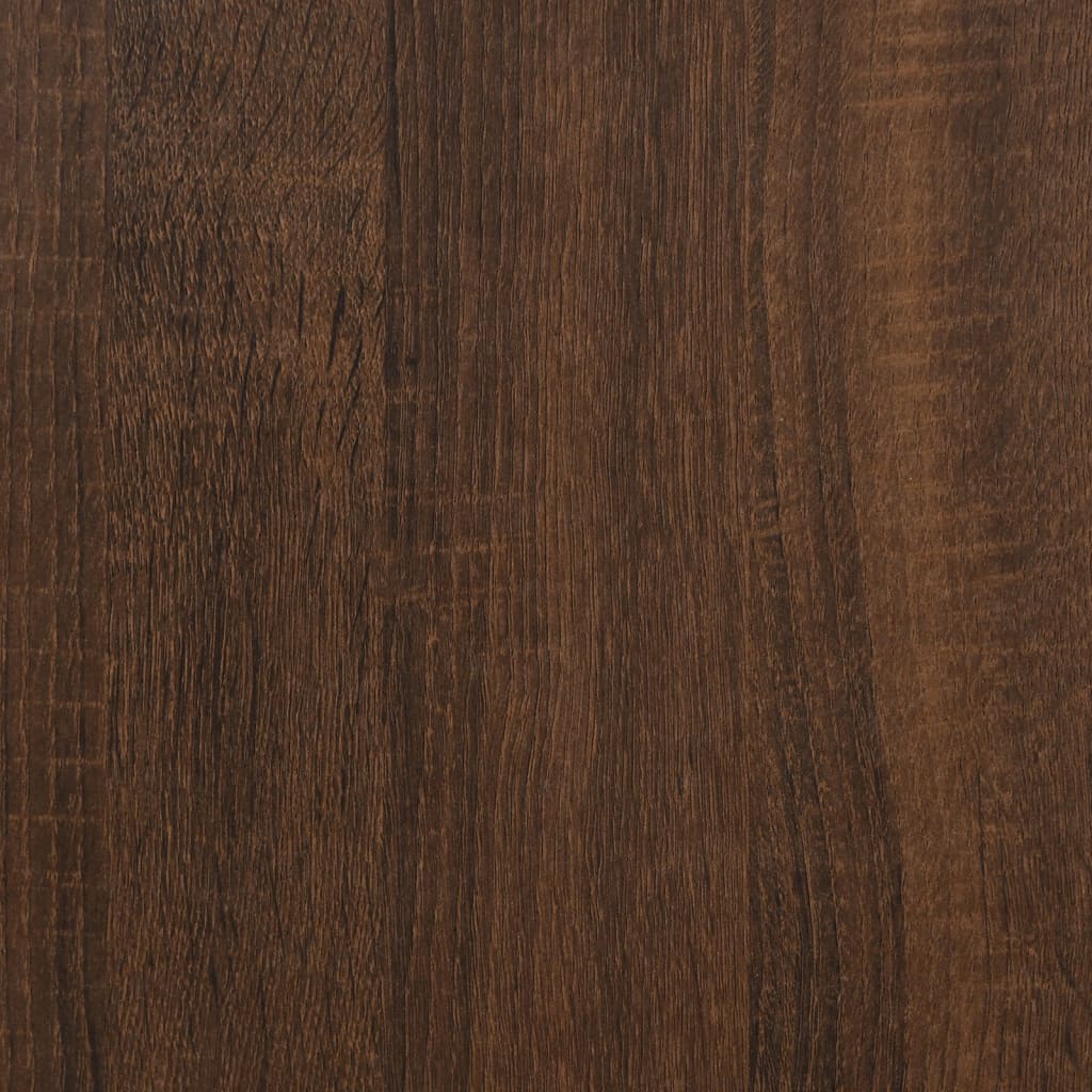 vidaXL Boekenkast 45x24x160 cm bewerkt hout bruin eikenkleur