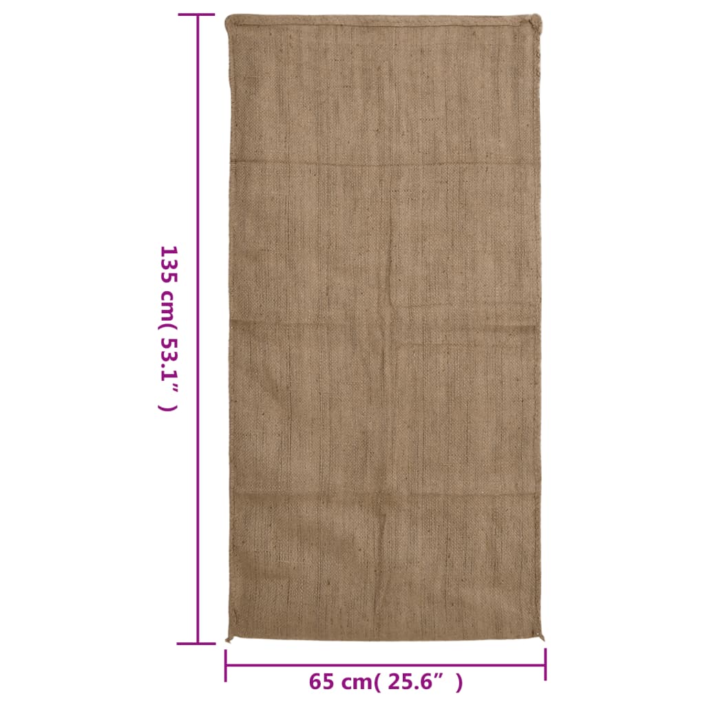 vidaXL Jutezakken 10 stuks 340 g/m² 65x135 cm 100% jute