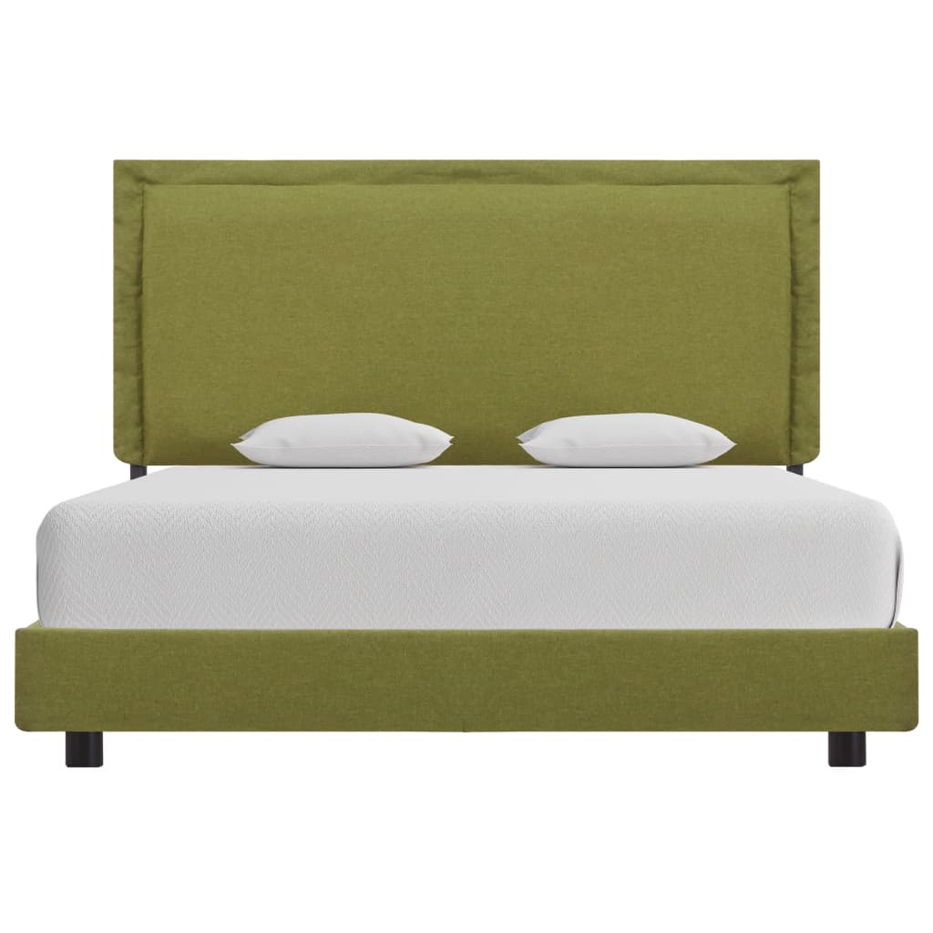 vidaXL Bedframe stof groen 120x200 cm