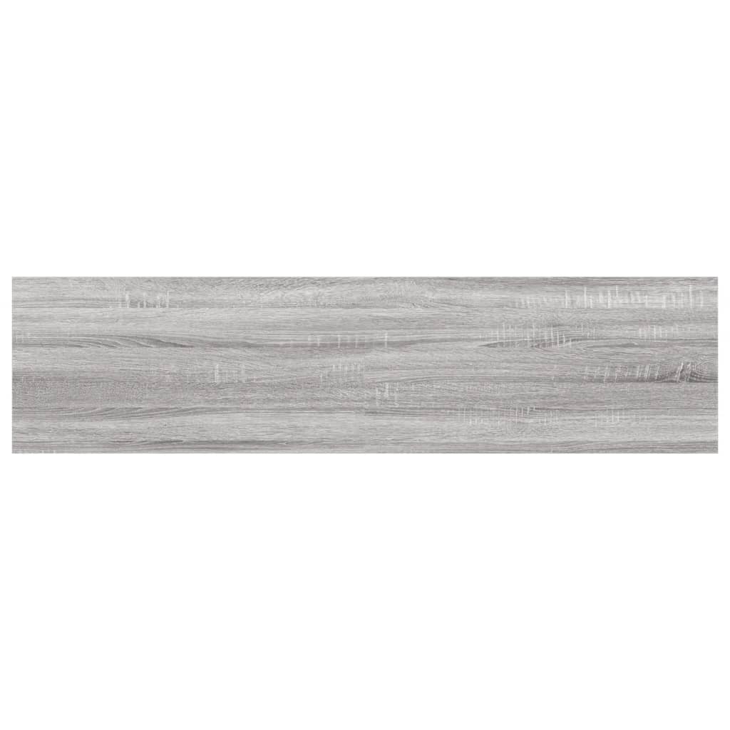 vidaXL Wandschappen 8 st 40x10x1,5 cm bewerkt hout grijs sonoma eiken