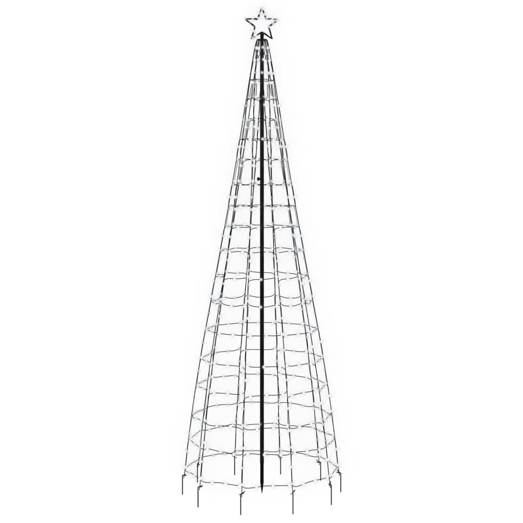 vidaXL Lichtkegel met grondpinnen 570 koudwitte LED's 300 cm