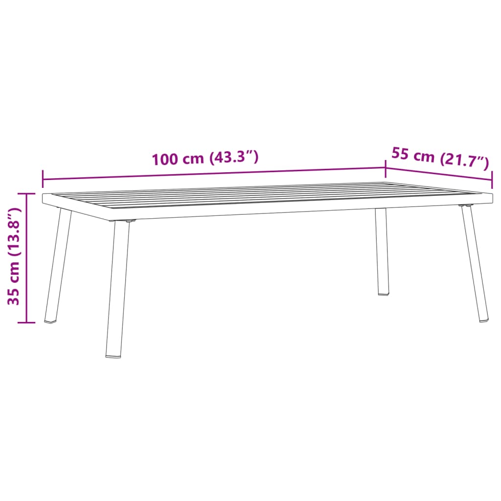 vidaXL Loungeset met kussens staal en textileen zwart