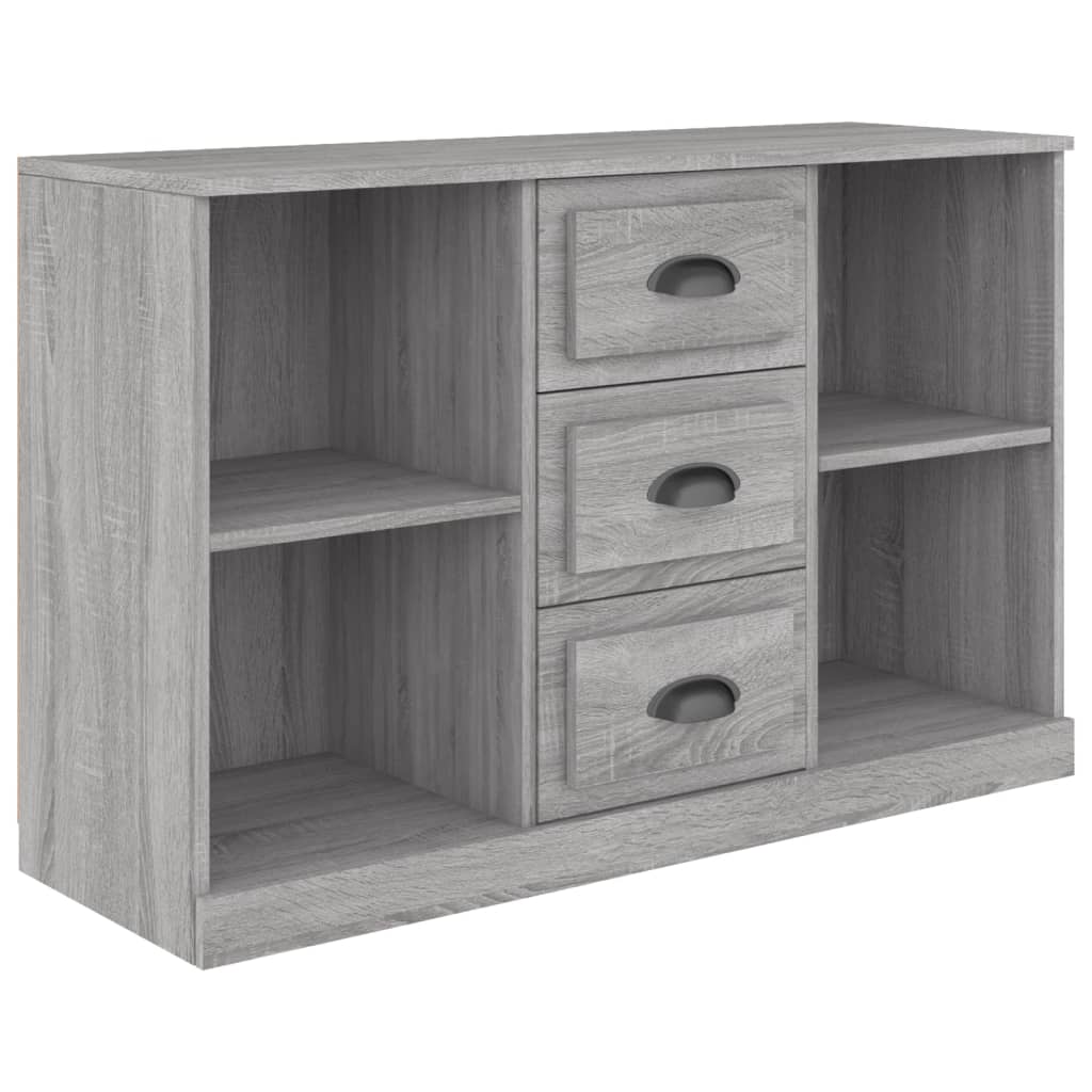 vidaXL Dressoir 104,5x35,5x67,5 cm bewerkt hout sonoma grijs