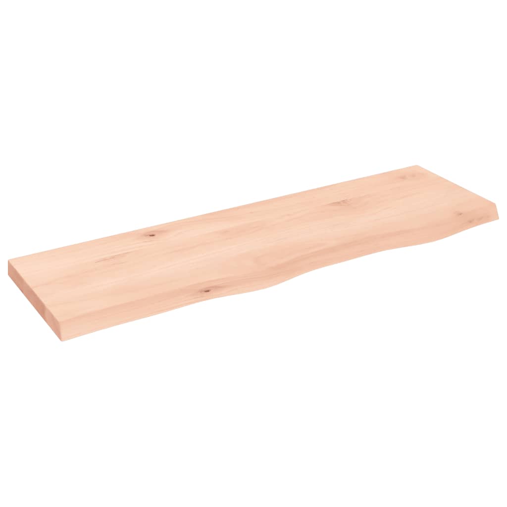 vidaXL Wandschap 100x30x(2-4) cm onbehandeld massief eikenhout