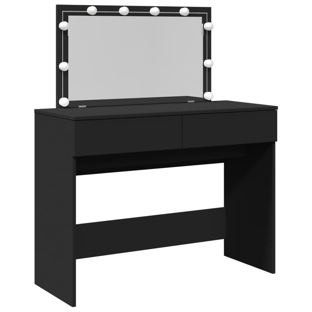 vidaXL Kaptafel met LED-verlichting 100x40x120 cm zwart