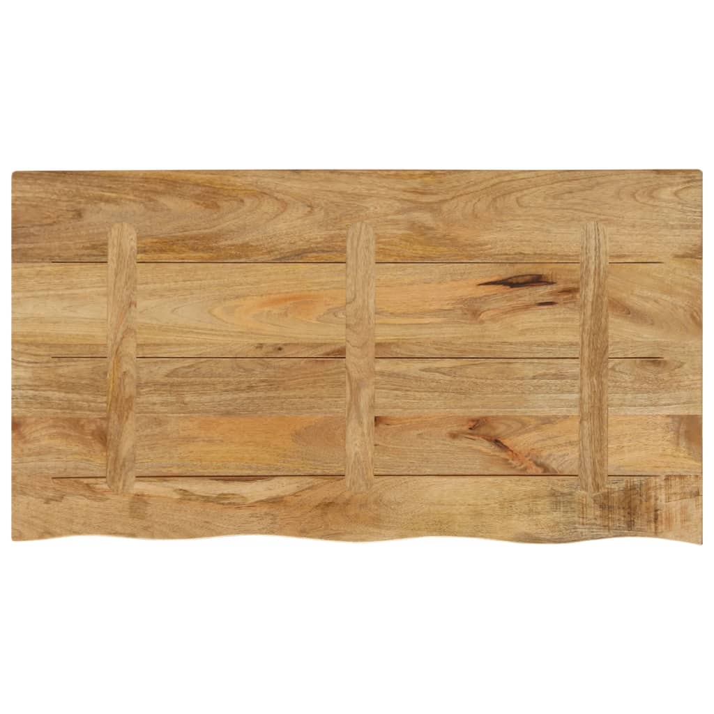 vidaXL Tafelblad met natuurlijke rand 100x60x2,5 cm massief mangohout