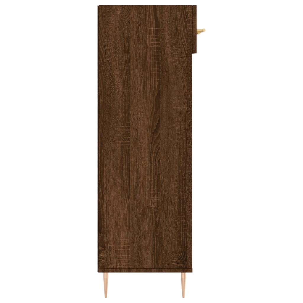 vidaXL Schoenenkast 60x35x105 cm bewerkt hout bruin eikenkleur