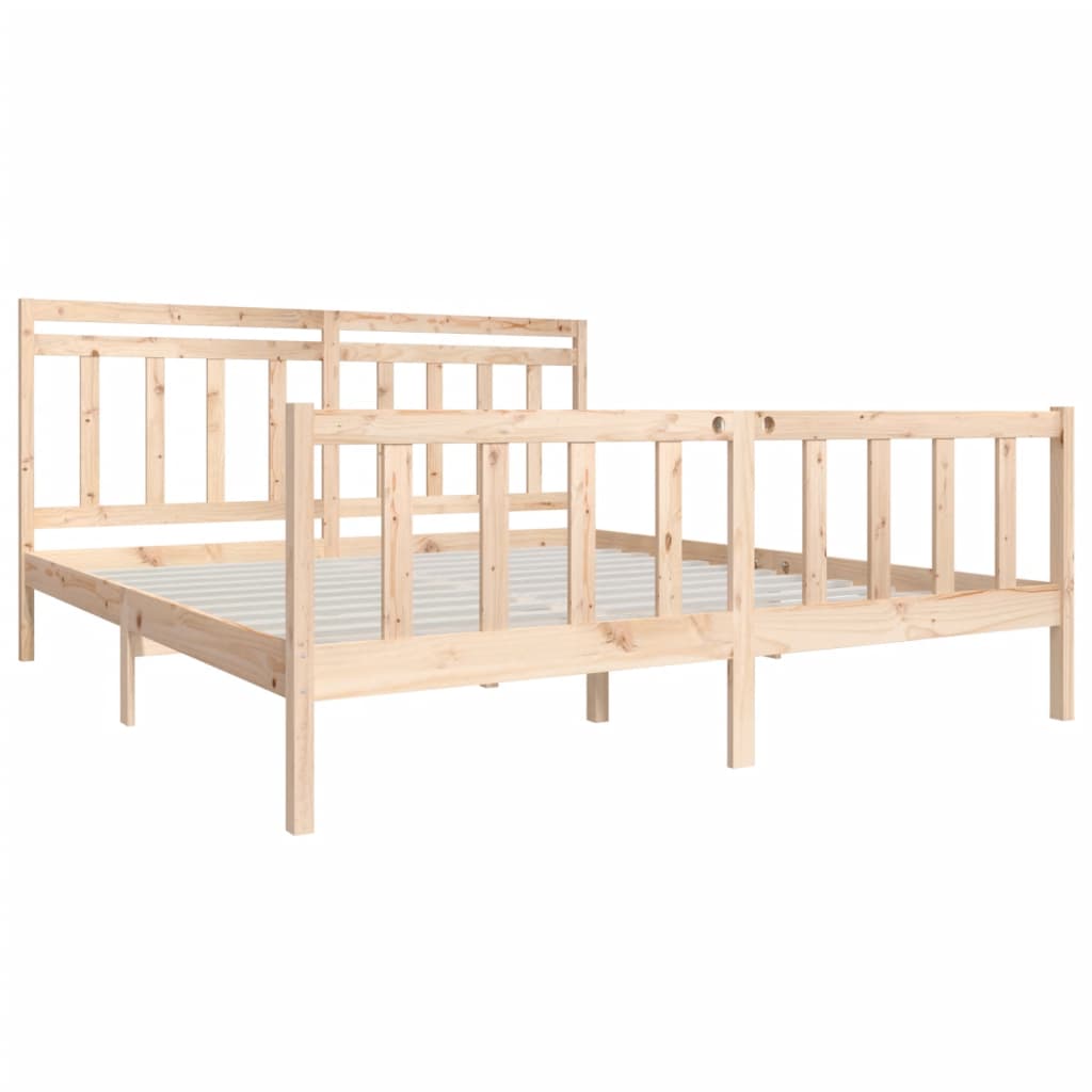 vidaXL Bedframe massief hout 180x200 cm