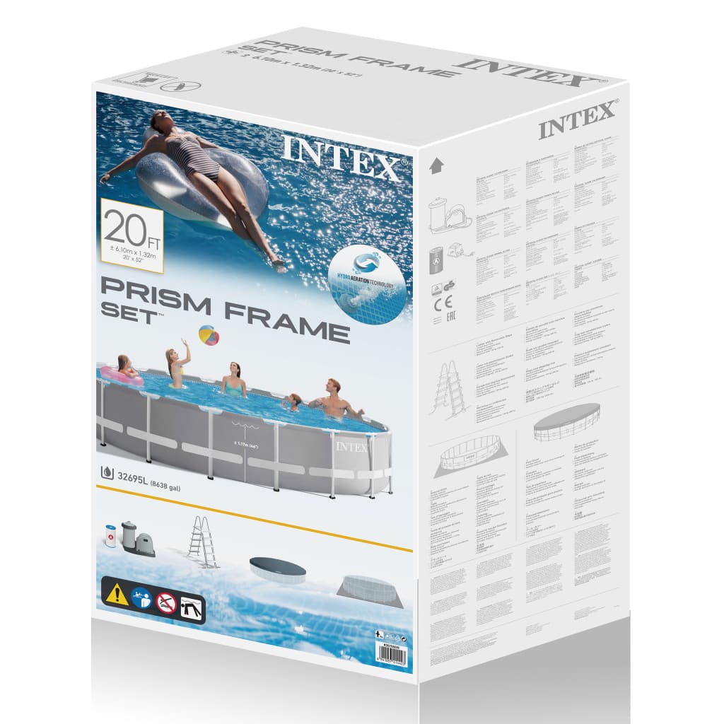 Intex Prism Frame Zwembadset 610x132 cm 26756GN