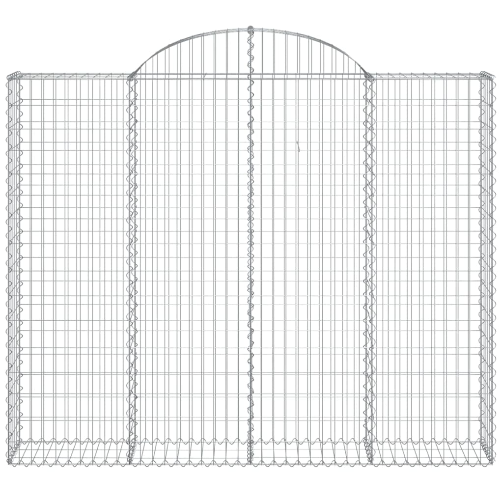 vidaXL Schanskorven 3 st gewelfd 200x30x160/180 cm ijzer