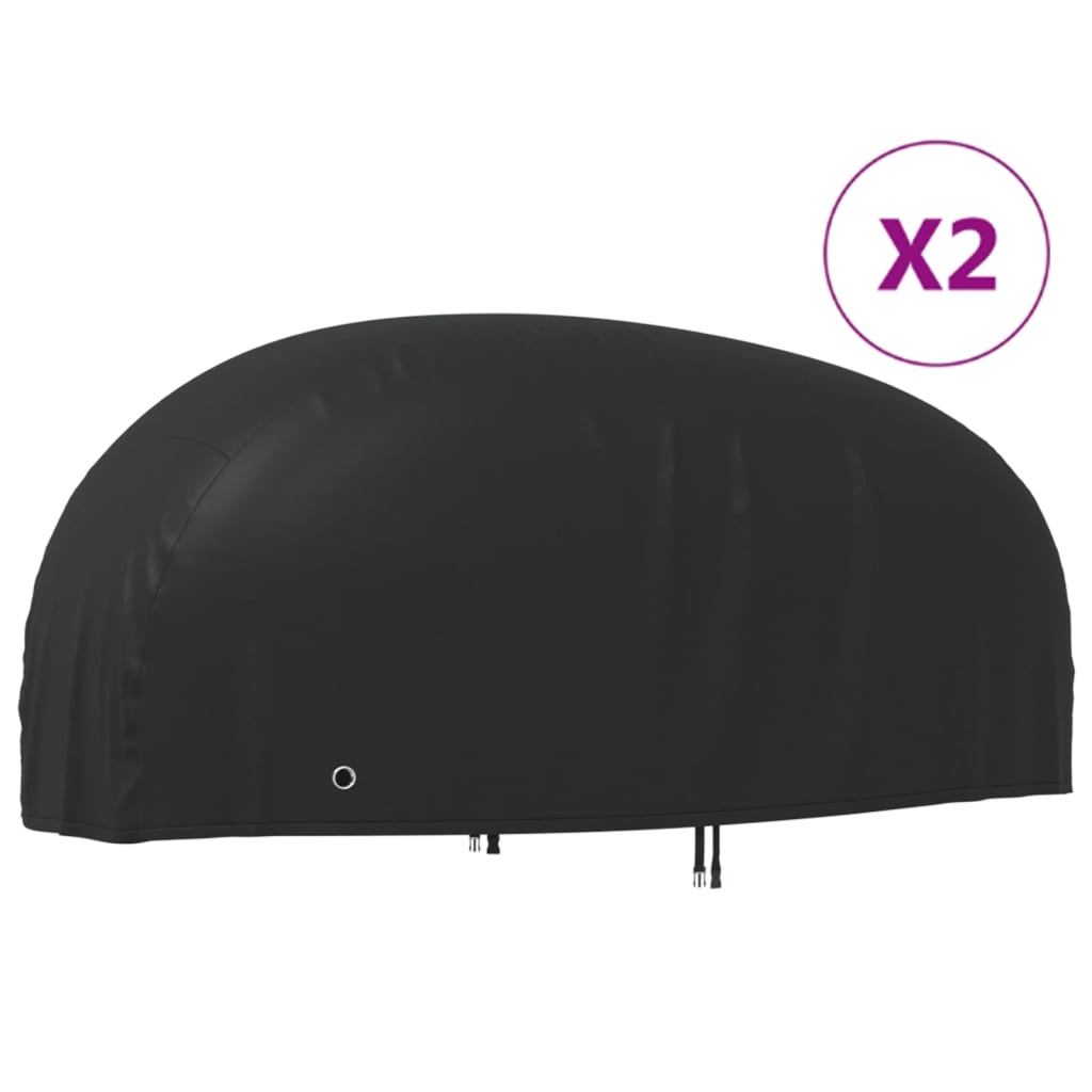 vidaXL Motorhoezen 2 st 245x105x125 cm 210D oxford stof