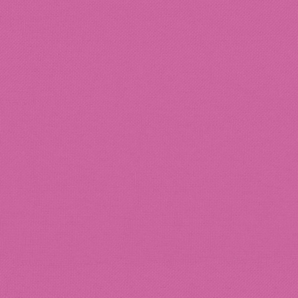 vidaXL Palletkussen 50x50x12 cm stof roze