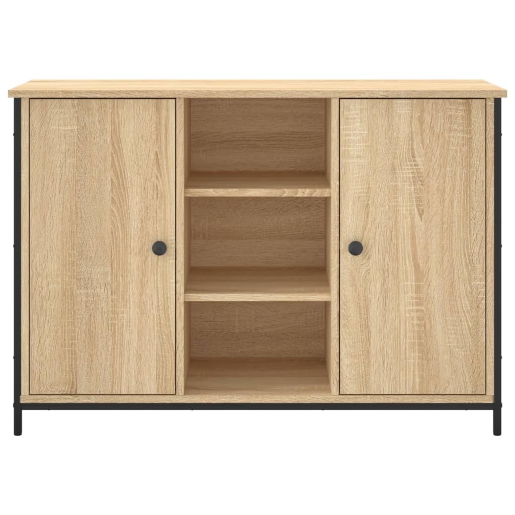 vidaXL Dressoir 100x35x70 cm bewerkt hout sonoma eikenkleurig