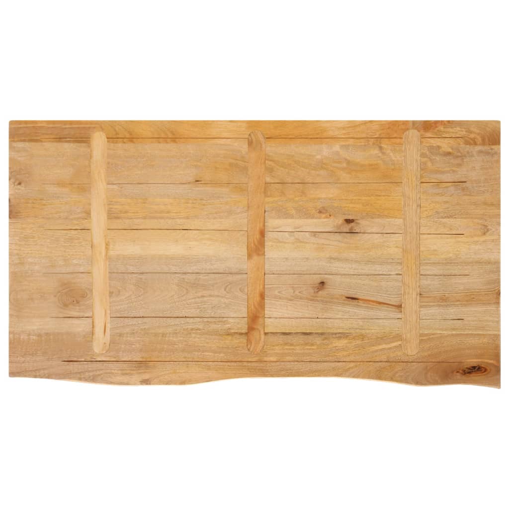 vidaXL Tafelblad met natuurlijke rand 100x60x2,5 cm massief mangohout