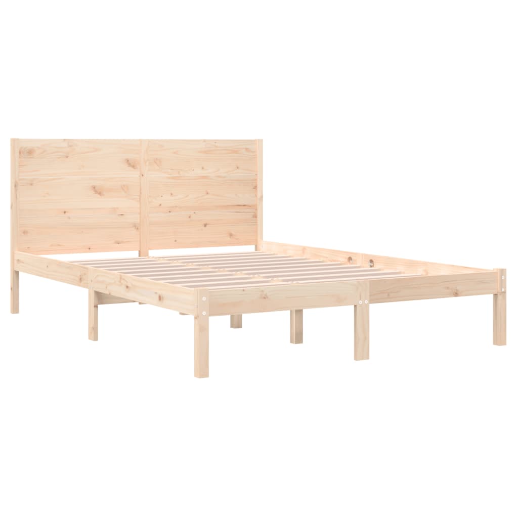 vidaXL Bedframe massief grenenhout 120x200 cm