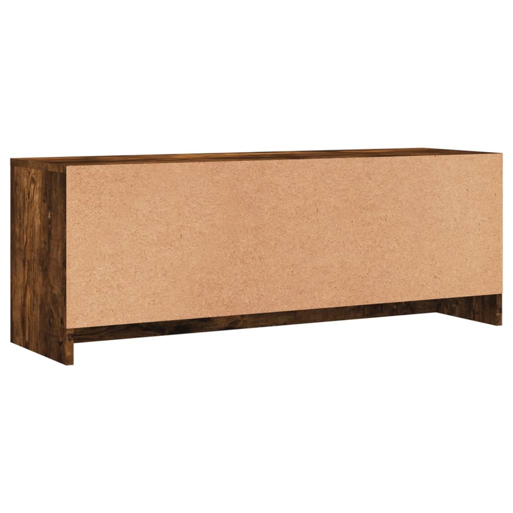 vidaXL Tv-meubel 102x30x37,5 cm bewerkt hout gerookt eikenkleurig