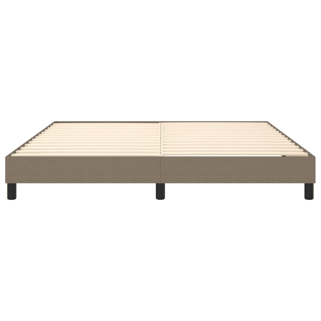 vidaXL Bedframe stof taupe 180x200 cm