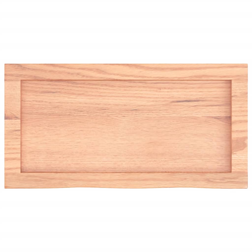 vidaXL Wandschap 60x30x(2-4) cm behandeld massief eikenhout lichtbruin