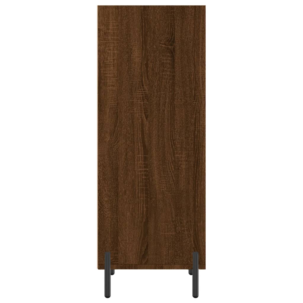 vidaXL Dressoir 34,5x32,5x90 cm bewerkt hout bruin eikenkleur